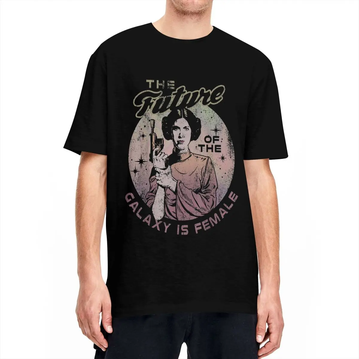 Men Women T-Shirts Princess Leia Future Galaxy Fun 100% Cotton Tees Crewneck Short Sleeve T Shirts New Arrival Tops