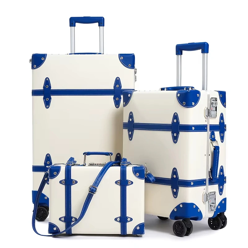 

Urecity Travel Suitcases 3Pcs Large Capacity Vintage Luggage With TSA Lock Hot Rolling Suitcase On Wheels 12"20"26" Luggage