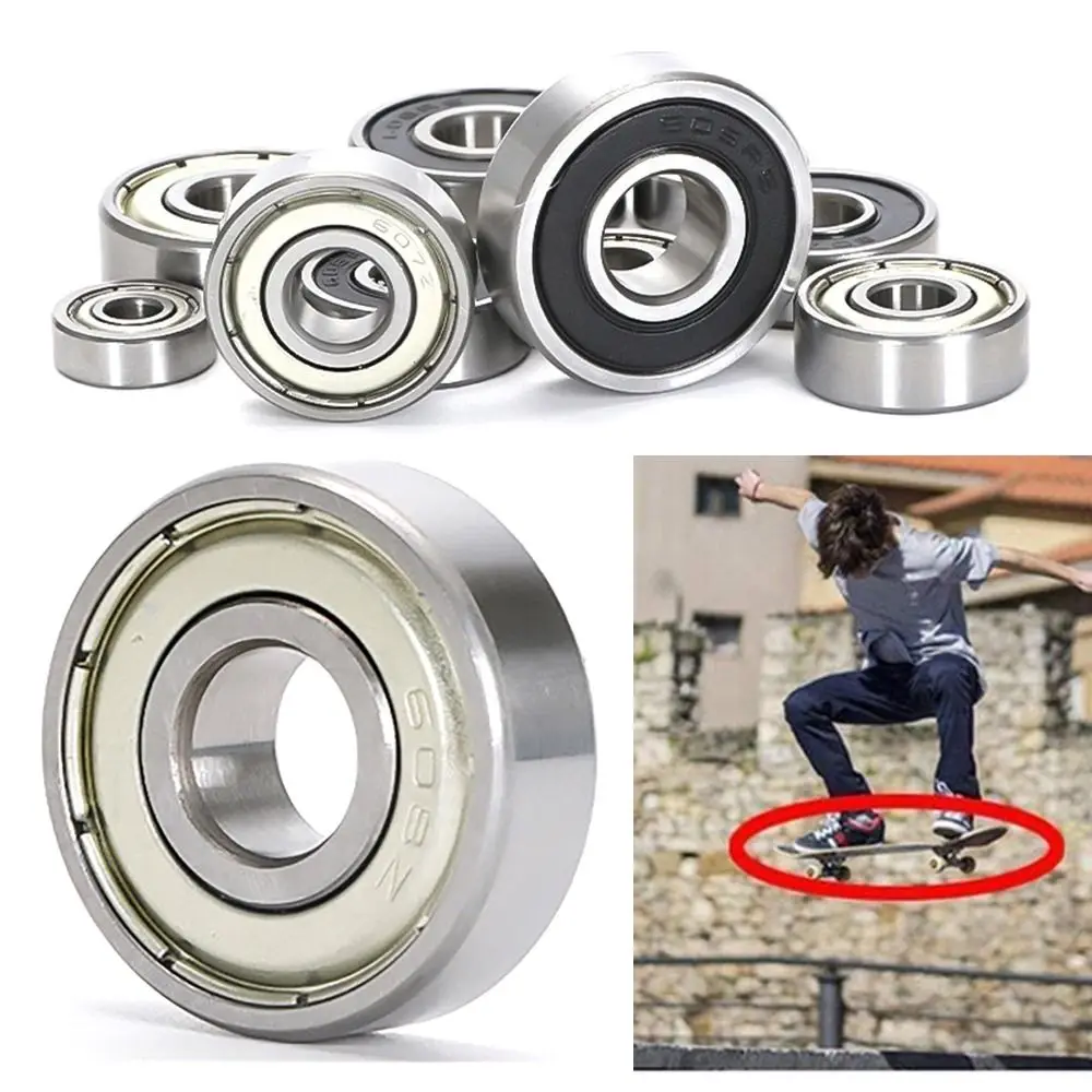 1Pcs 6000ZZ 6000RS 6001ZZ 6001RS Ball Bearing Double Shield Bearing Steel Roller Skates Scooter Deep Groove