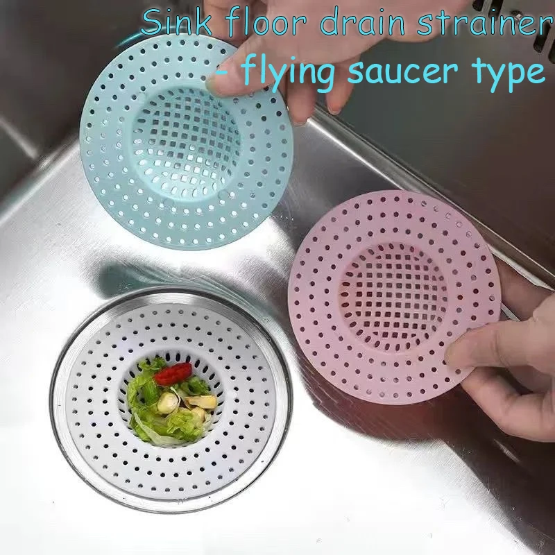 3PCS Hair Sink Sewer Filter Floor Drain Strainer Hair Stopper Shower Drain Cover Kitchen Sink Anti-blocking Home Accessories