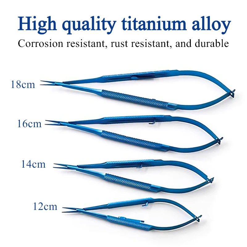Ophthalmic Surgical Instrument Set 14/16/18CM 4-piece Forceps/Needle Holder/Scissors