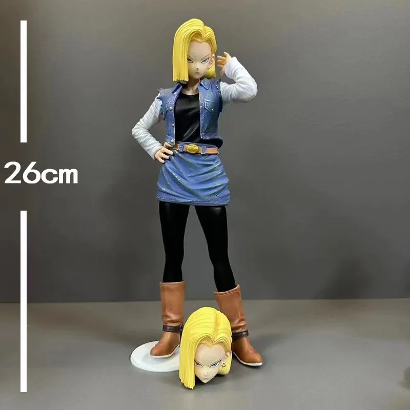 Hot 26CM Anime Dragon Ball Z Android 18 Figure PVC Action Figurine Collection Model Toys For Children Gifts