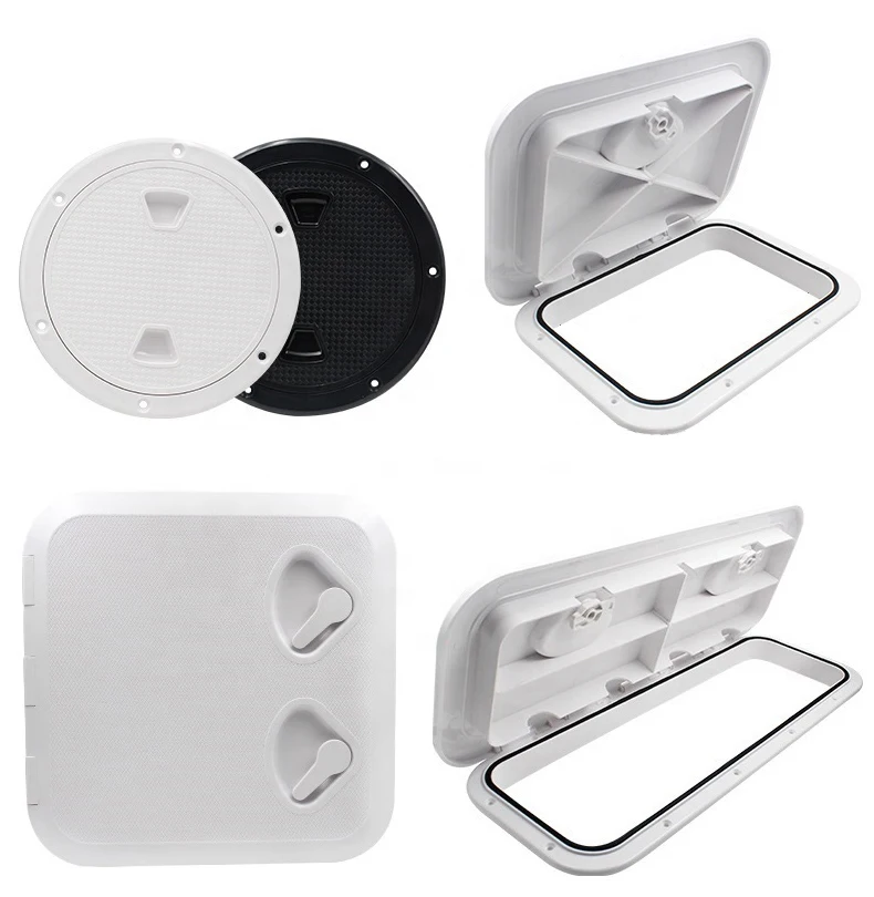 

Plastic Marine Boat Plastic Deck Hinged Access Hatch - White