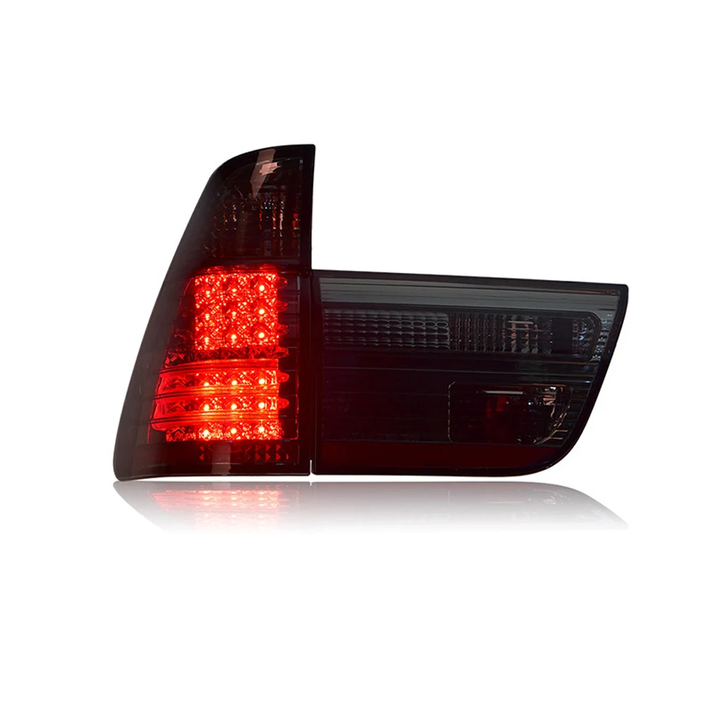 1 Pair LED Tail Lights Assembly for BMW X5 E53 1998-2006 Taillights Plug and Play with Turning Brake Reverse Rear Tail Lamps