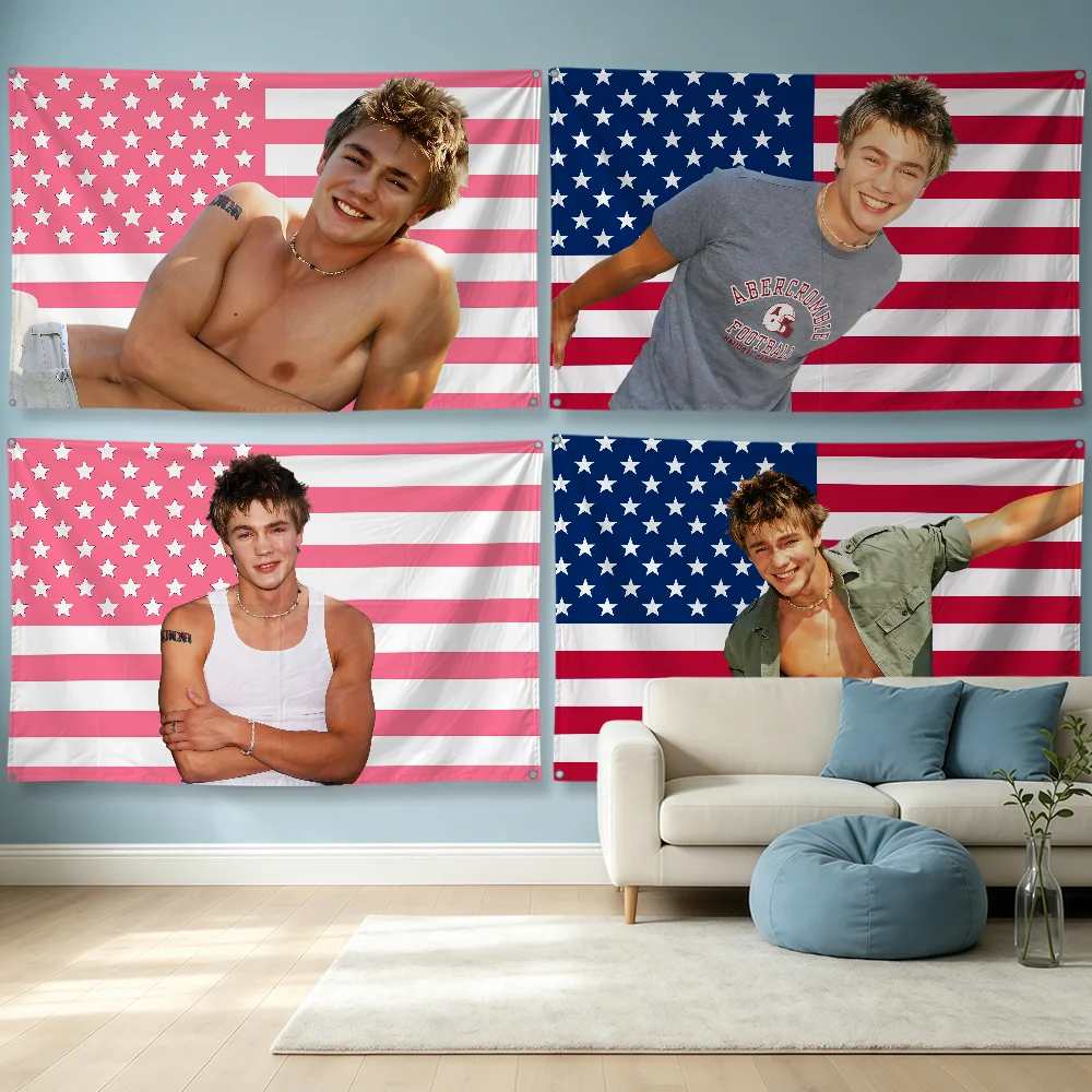 Actor Chad Michael Murray Flag Polyester Banner Flags For Party Club Outdoor Interior Wall Paper Decoration Banner Fans Gift