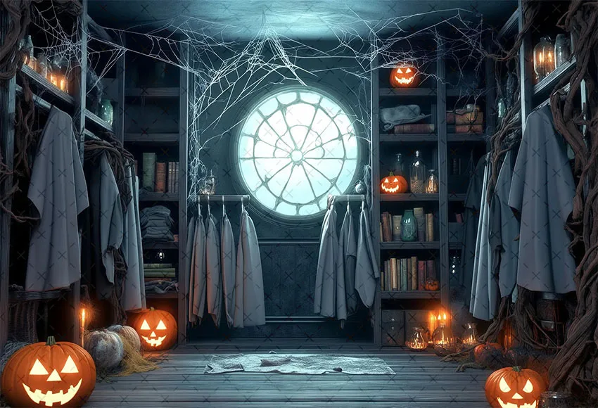 Mehofond Photography Background Gothic Halloween Scary Witch Bat Kdis Birthday Cake Smash Portrait Decor Backdrop Photo Studio