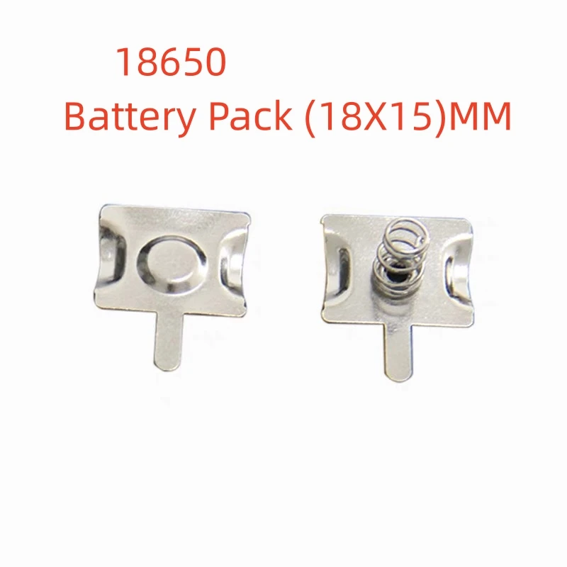 

100PCS18650 Battery Chip 15X18MM Spring Contact Piece Battery Box Positive And Negative Monopolar Battery (50 pairs)