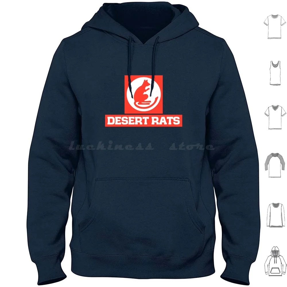 Desert Rats Hoodies Long Sleeve British Army Insigna Flash Uk Military European Military Units Desert Rats Afrikakorps