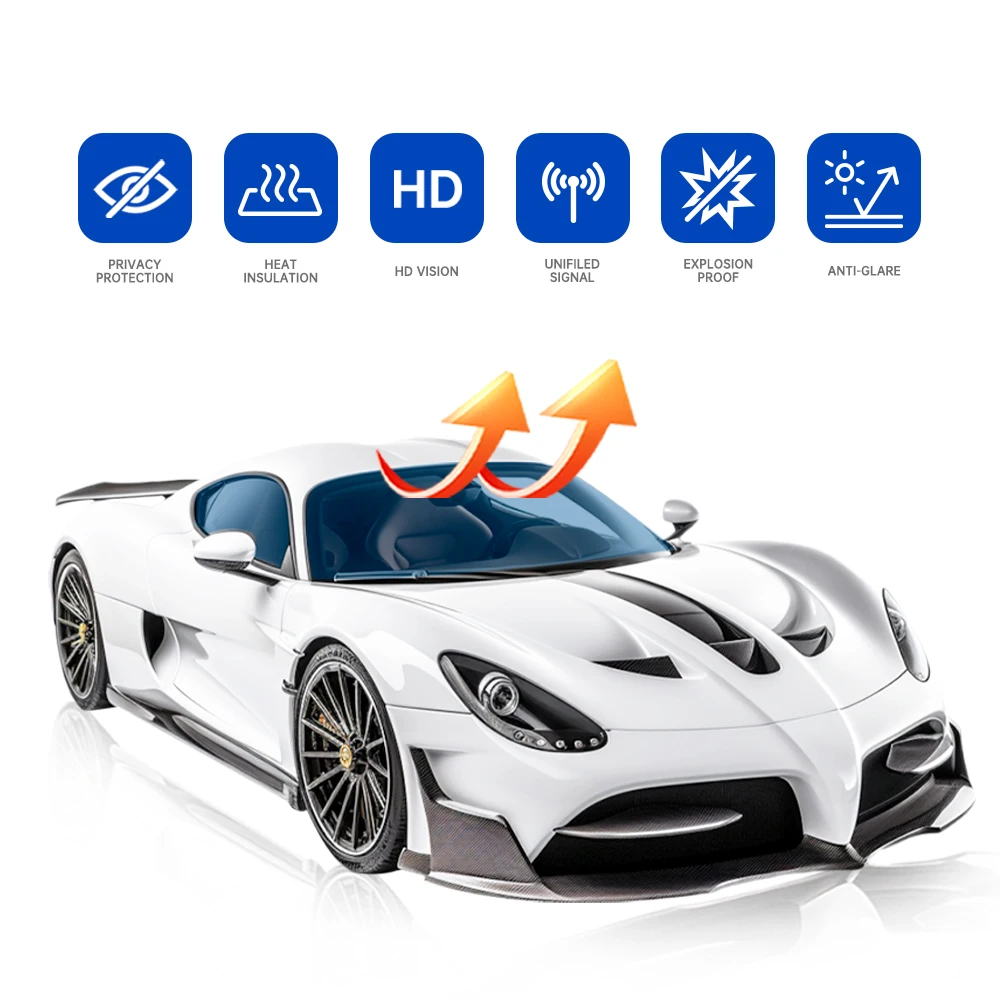 Cheap Auto Window Film UV Protection PET Color-Changing Nano Ceramic Heat Control Sun Heat Insulating Sun Heat Insulating Film