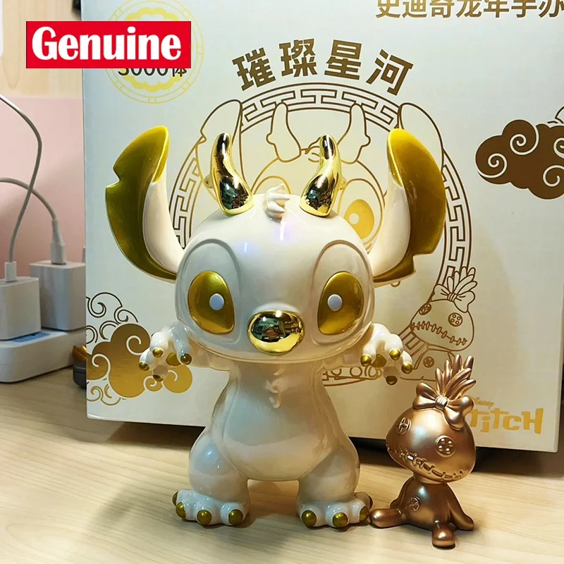 

Original Limited Edition Disney Figure The Year Of Dragon Limited Series Stitch Figurine Cartoon Collectible Model Toy Gift