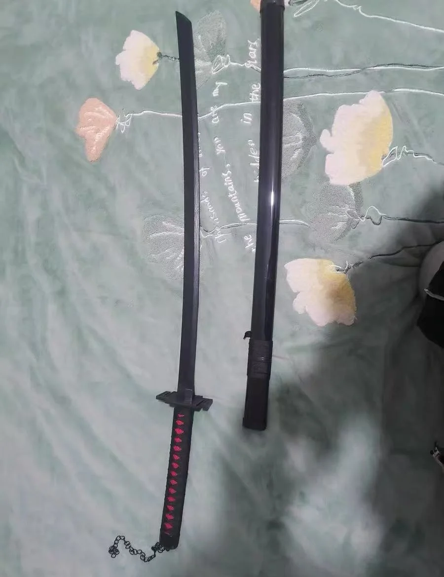 100cm Cos Anime Bleach Ichigo Kurosaki Tensa Zangetsu Zanpakuto espada de madera Cosplay accesorios de disfraz de fiesta cómic-con espectáculos