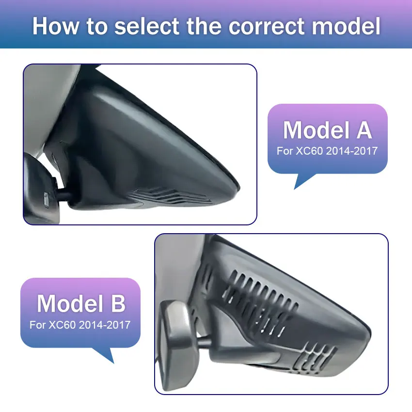 For Volvo XC60 2014 2015 2016 2017 (Model A / Model B) Car DVR Dash Cam Camera Video Recorder Easy Installation