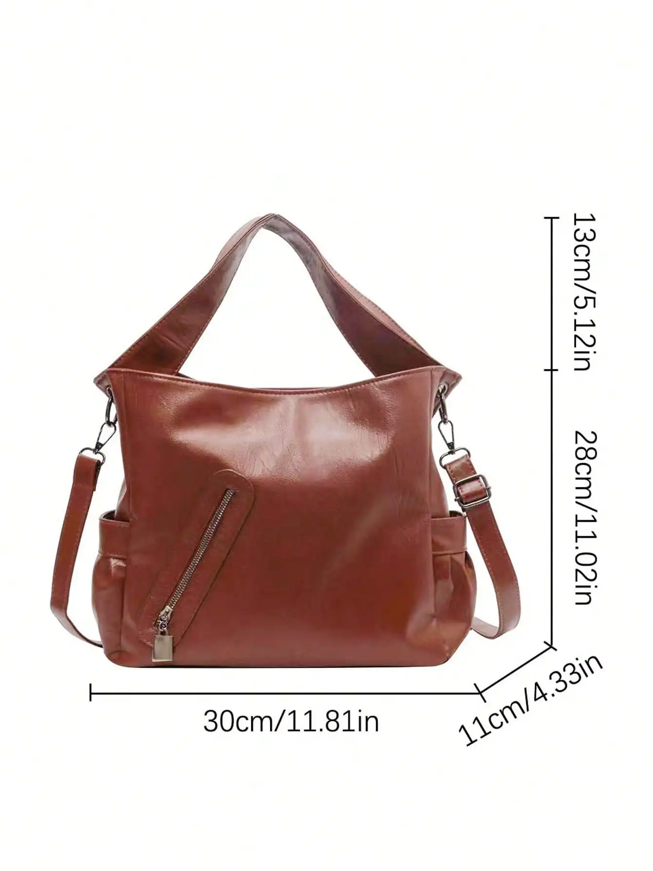 2024 A/W Neue PU-Ledertasche – Weiche Damen-Handtasche mit großem Fassungsvermögen/Schulter-/Umhängetasche