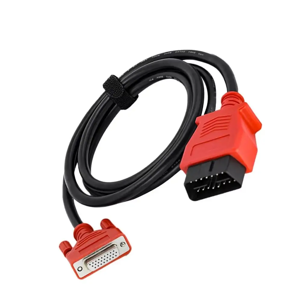 Red Plastic Plug Diagnostic Main Cable Black PVC Wire Shielded Cable OBD2 Test Cable Anti-break Joint DB15 OBD Cord
