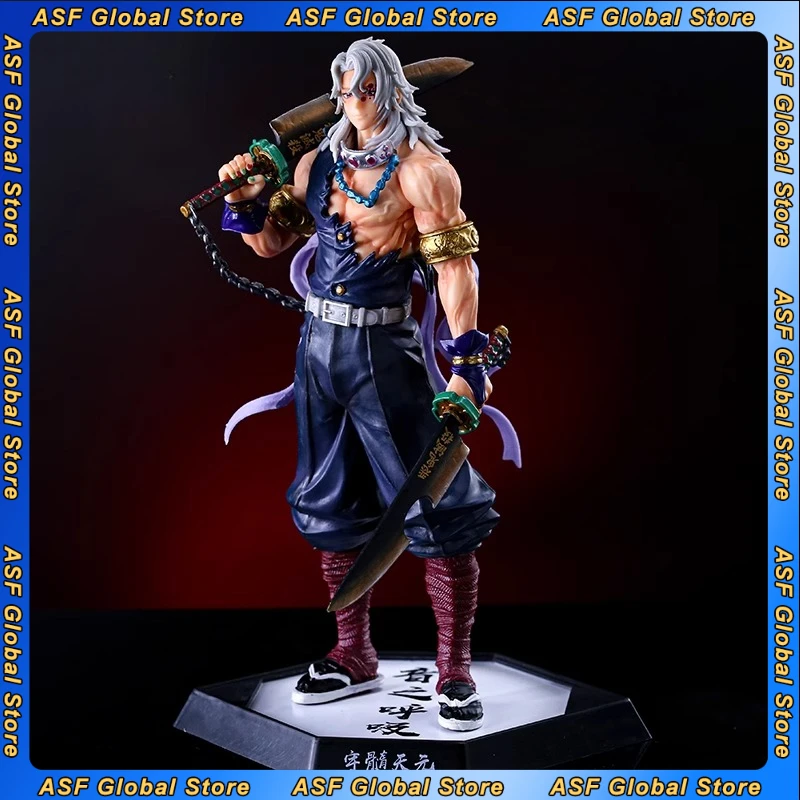 

30cm New Demo Slaye Anime Figure Uzui Tengen Peripheral Model Scene Statue Desktop Decorate Ornaments Kids Birthday Gifts Toys