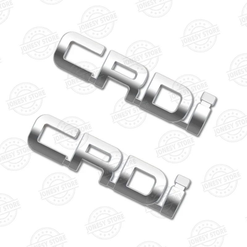 Auto Metal CRDi Logo 3D Badge Lettering Decals Trunk Sticker For Kona Tucson Accent Sorento Carens Carnival Sportage Car Styling
