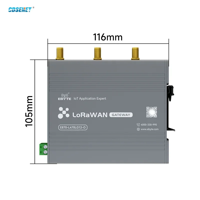 الصناعية الصف SX1302 470/868/915M LoraWan بوابة لاسلكية متعددة القنوات CDSENET E870 نصف دوبلكات مدمجة NS PA + LNA عقدة حمراء #4