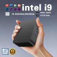 Intel Core i9 8950HK Portable Mini PC Computer Windows 11 16GB 1/2TB SSD Gaming Computer WiFi 6 USB  office Mini Desktop PC