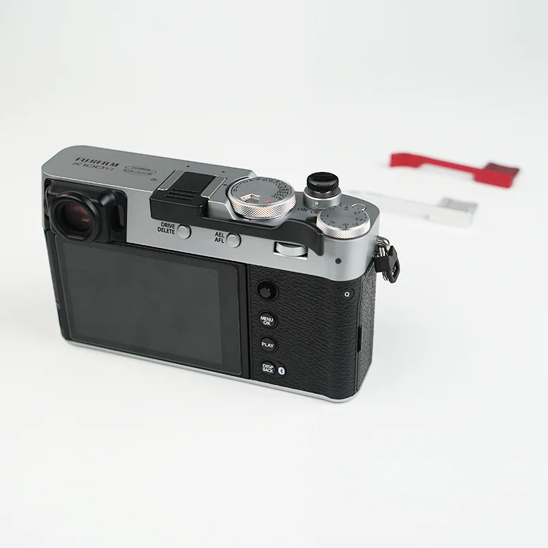 ل Fujifilm X100Vi مقبض قبضة مخصصة المعادن الحذاء الساخن الإبهام حتى قبضة الاصبع ل فوجي X100VI المعادن بقية اليد