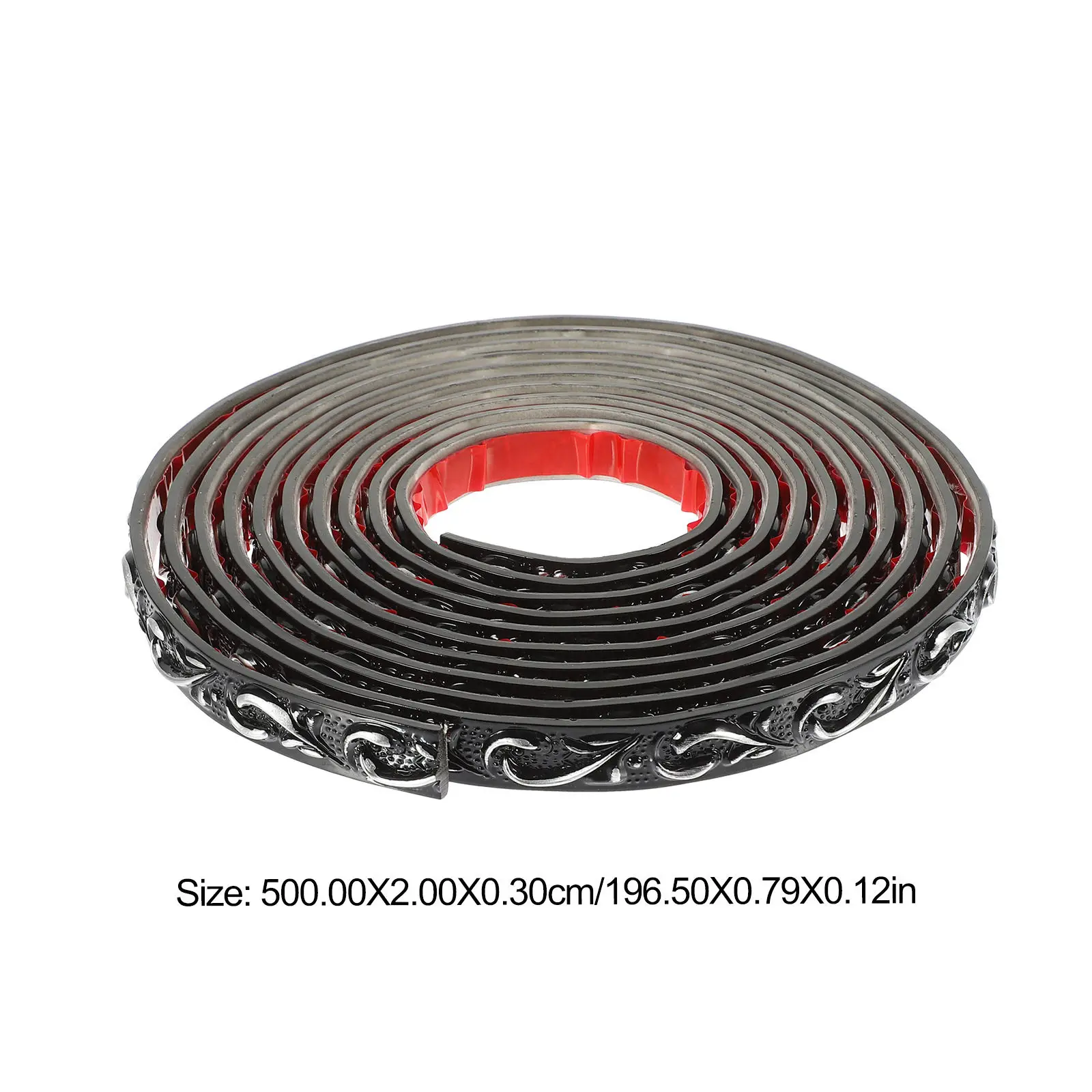1 Roll Self Adhesive Pvc Trim Strip Cuttable Peel Stick Wall Corner Molding For Cabinet Mirror Background Wall Decor Home