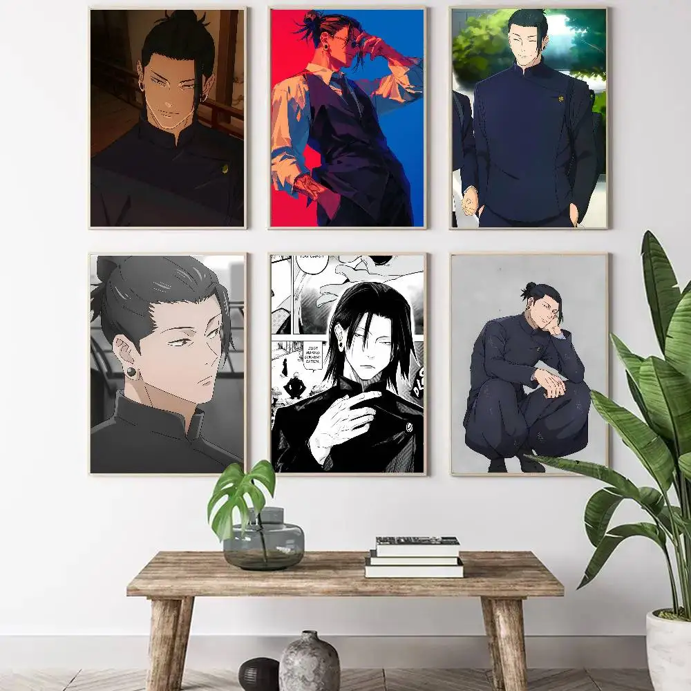 Geto Suguru Animation Jujutsu Kaisen Art Sticky Wall Waterproof Home Living Room Bedroom Bar Aesthetic Decoration