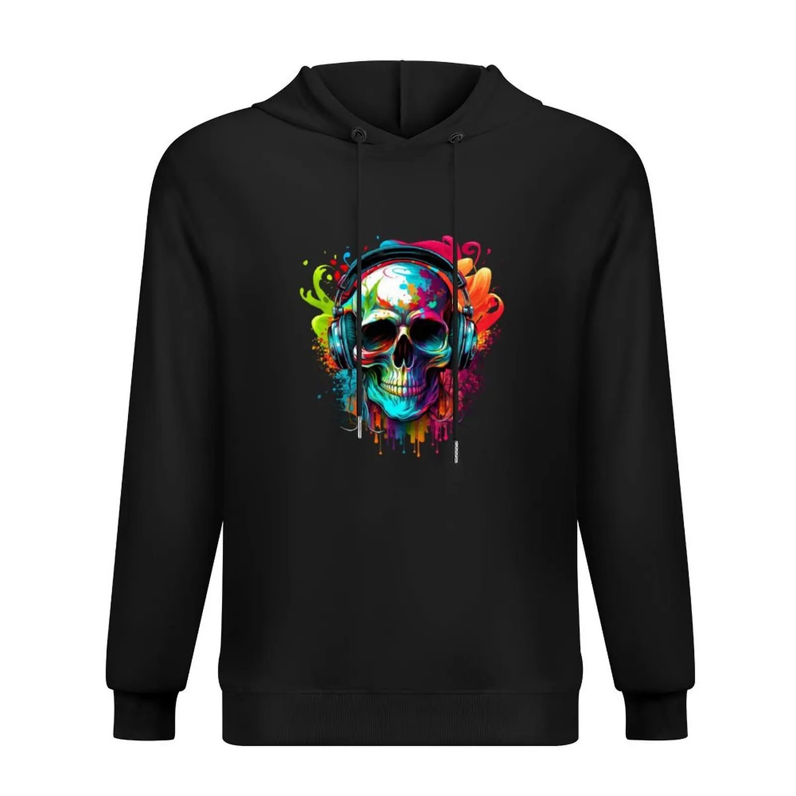 

Skull With Headphones Hoodie winter clothes men's autumn clothes autumn new products men wear hoodie