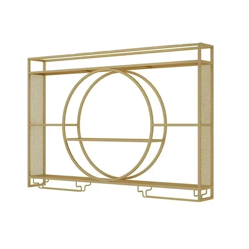

Полки для хранения Витрина Винный погреб для спиртных напитков Настенный спиртовой шкаф Высокий металлический Mueble Para Vinos Мебель для бара