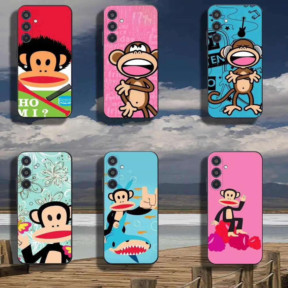 p-paul frank Silicone Phone Case For Samsung Galaxy A53 A73 Cover TPU Protective Soft Cat Para Funda