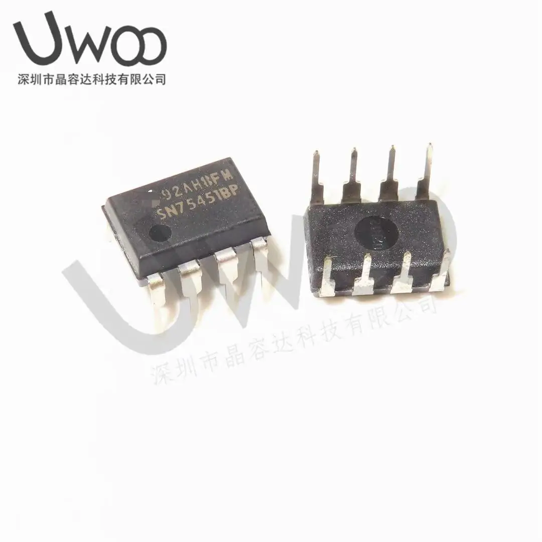 

10PCS SN75451BP DIP-8 SN75451 30V 300mA Dual-Peripheral Drivers For High-Current High-Speed Switching IC