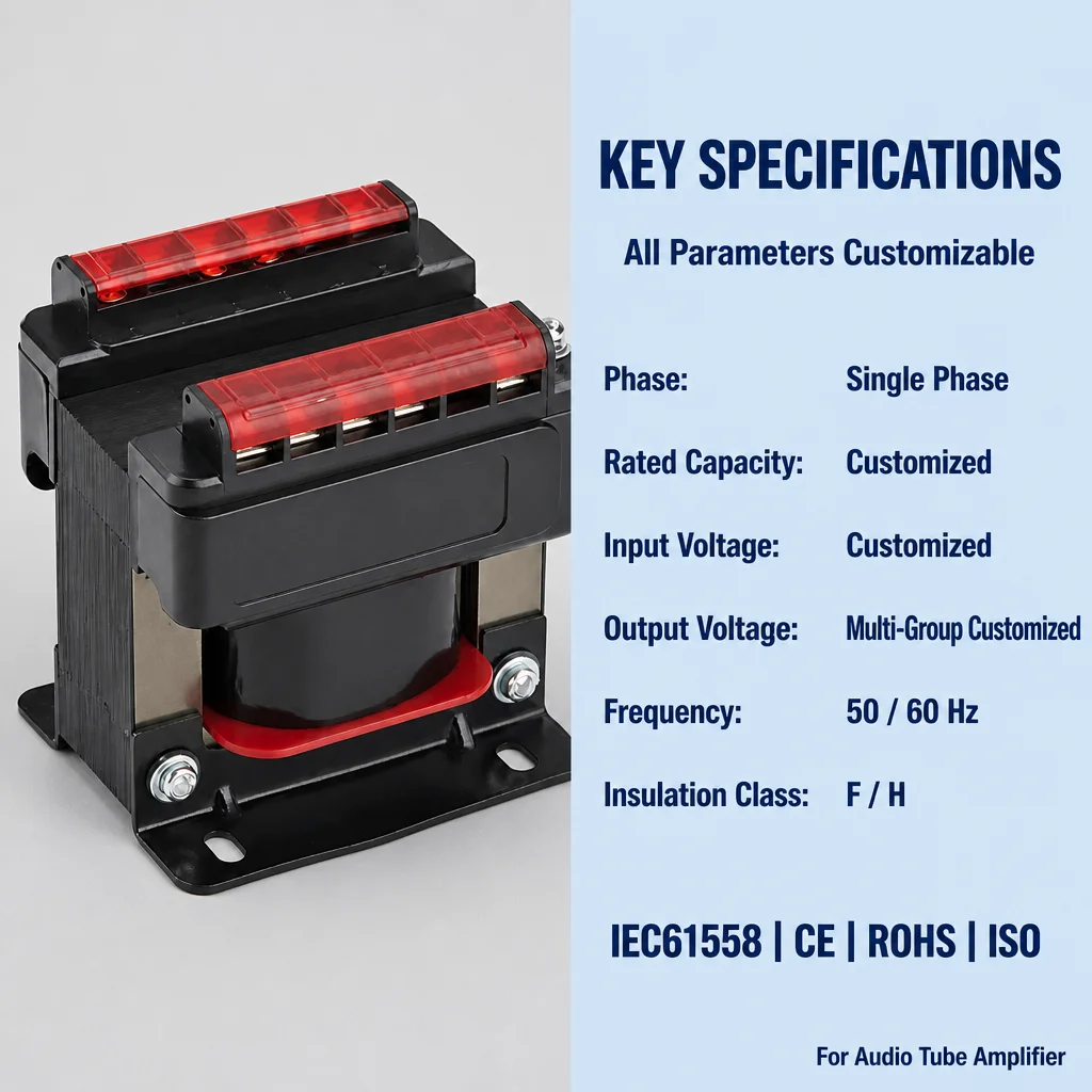 Durable Structure for Industrial Control Circuit Single Phase Control Transformer