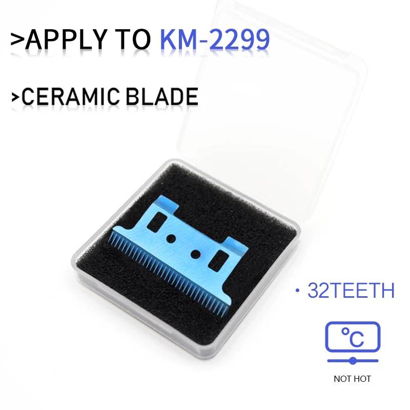 Для Kemei KM-2299 сменная машинка для стрижки волос с подвижным лезвием, профессиональный триммер для волос, детали головки, аксессуары
