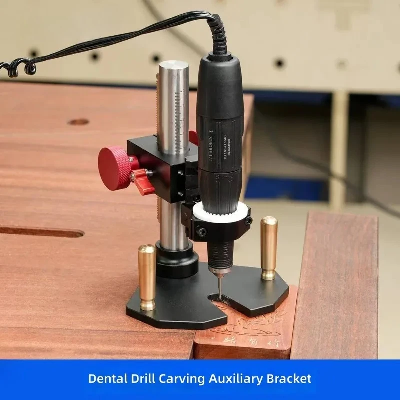 Handpiece Holder Wood Carving Engraving Auxiliary Tool Silver Wire Inlay Slotted Leveling Clearing Precision Woodworking