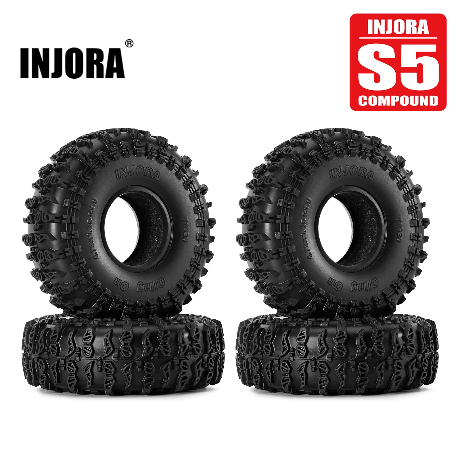INJORA S5 1,9" Przyklejane opony 120*42mm do gąsienic 1/10 RC (T1920)