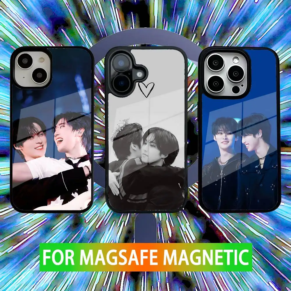 

L-Lee K-Know and H-Han Phone Case For iPhone 16,15,14,13,12,11,Pro,Max,Plus,Mini,SE New Magsafe Magnetic Wireless Charging