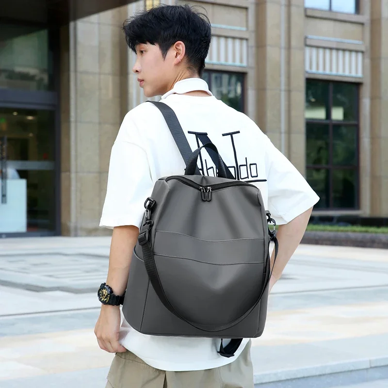 

2024 Men's Multifunctional Backpack Waterproof Shoulder Bags for Male Business Laptop Backpack Casual Oxford Handbag Rucksack