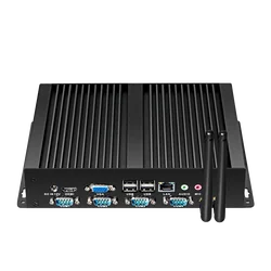 Bezwentylatorowy IPC Intel Core i5-3317U Przemysłowy Mini PC 4x COM RS232 Gigabit Ethernet Obsługa Windows XP Win10 Linux X86 Cienki Klient