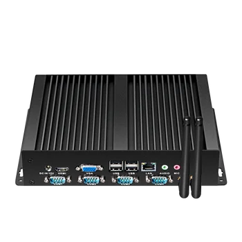 Lüfterloser IPC Intel Core i5-3317U Industrie-Mini-PC 4x COM RS232 Gigabit Ethernet unterstützt Windows XP Win10 Linux X86 Thin Client