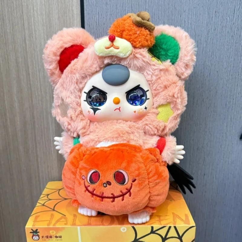 Authentic New Baby Three400% Rare Limited Edition Halloween Series Blind Box Big Doll Collect Backpack Pendant Girl Bday Gift