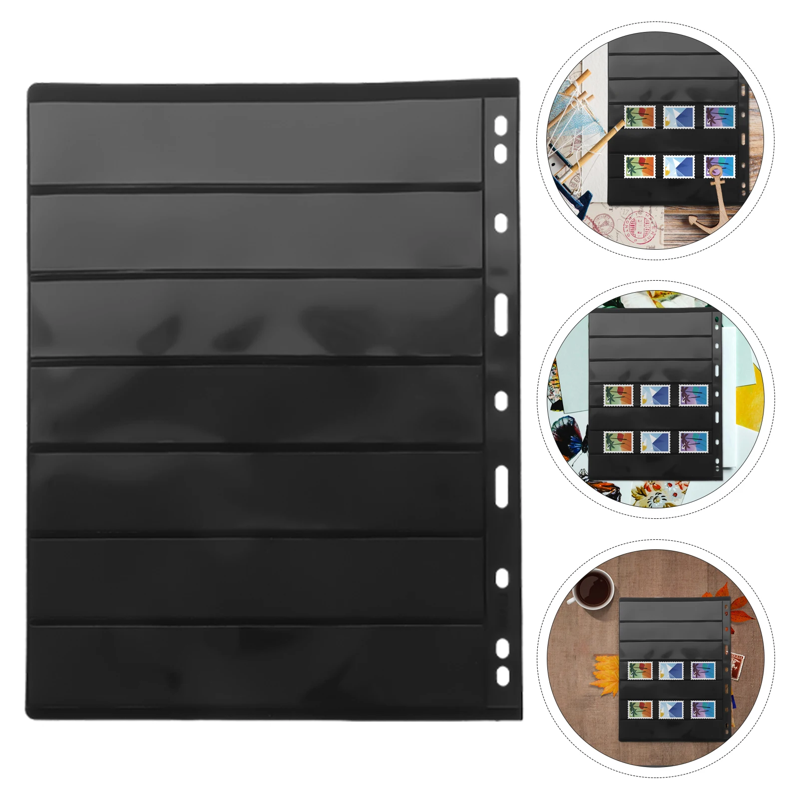 

Premium Stamp Stock Pages Coin Holder Transparent Sturdy Lightweight Plastic Stamp Album For Stamps Coins Collectibles