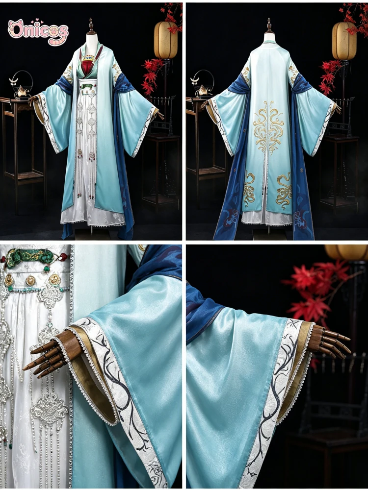 

Where Winds Meet Cao Jingguanyin Cosplay Costume Game Suti Women Outfits Anime Clothes Halloween Carnival Party Outfit Onicos