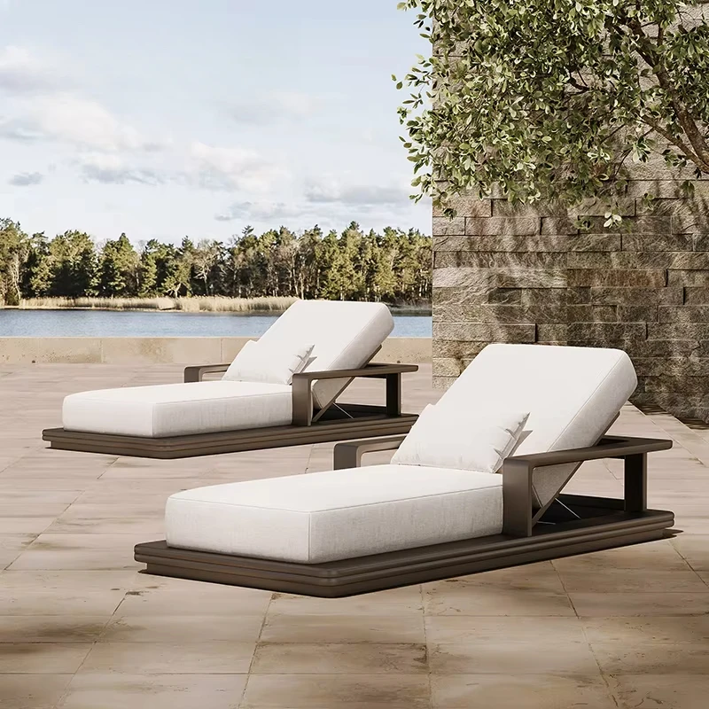Outdoor Lounge Chair Outdoor Patio Lounge Set Villa Outdoor Lounge Set Resort Furniture Set Luxury Hotel Aluminum Pool Chairs