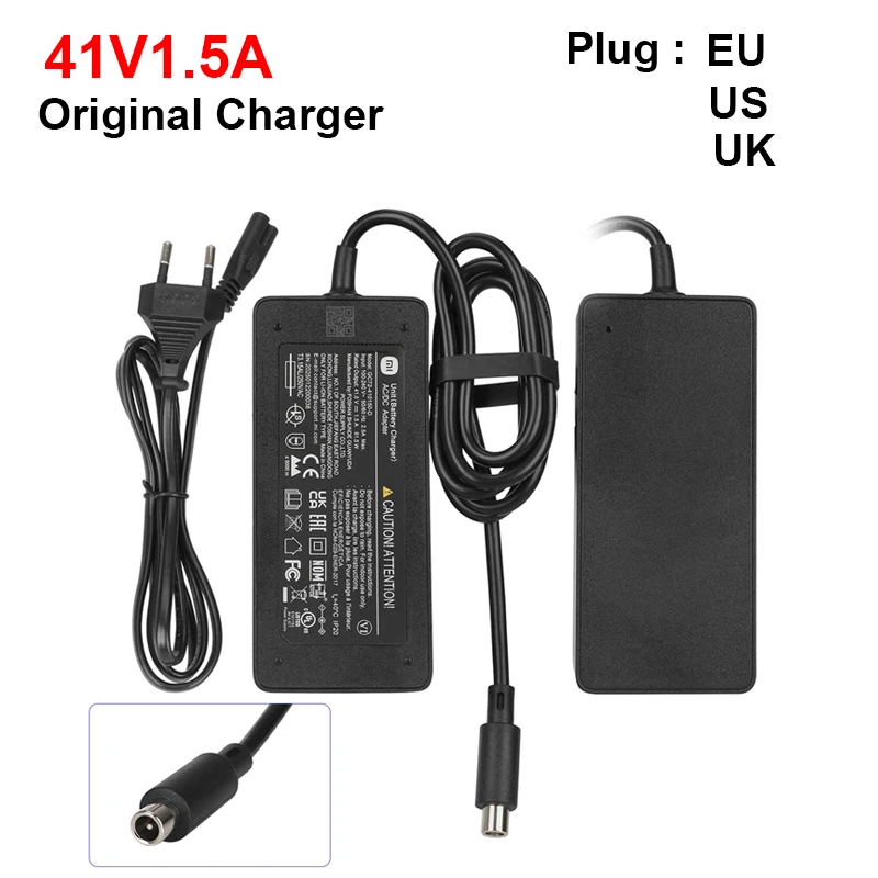 

Original 36V 41A 1.5A Charger EU/US/UK Plug for Mi Elite Electric Scooter Power Supply Adapter Parts