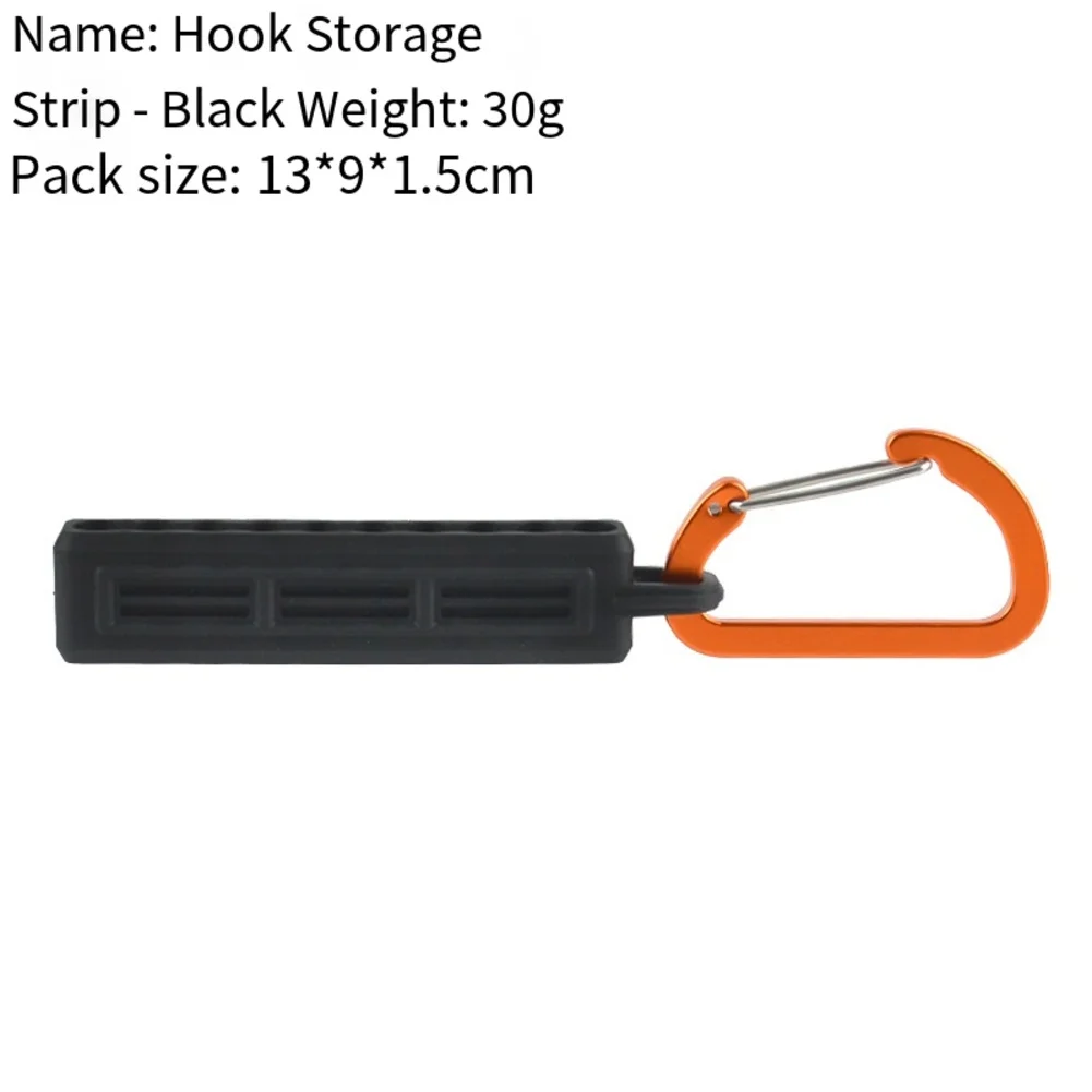 6PCS Screwdriver Bit Holder with 10 Hole Slots and Carabiner Portable Rubber Belt for Organizing and Transporting Drill Bits