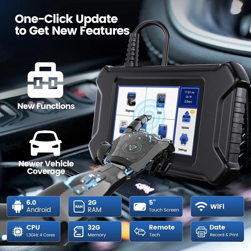 Super Sale CS90 OBD2 Scanner 28 Reset Services Lifetime Free Update Automotive OBD II Diagnostic Tool Car Code Reader SRS Scan T