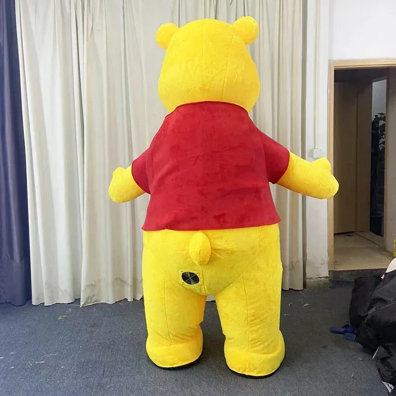 Adult Walkable Giant Full Body Inflatable Bear Mascot Costume Blow up Suit for Stage Wear Character Fancy Dress No Battery