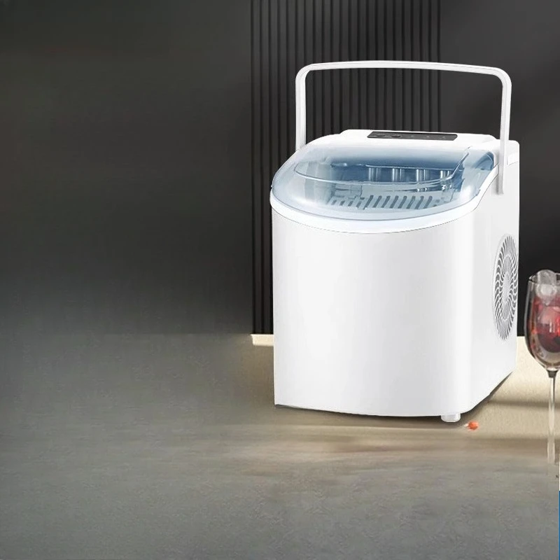 100W 220V Ice Maker  Fully Automatic Commercial and Household Small Milk Tea Shop Manual Round Ice Cube Making Machine