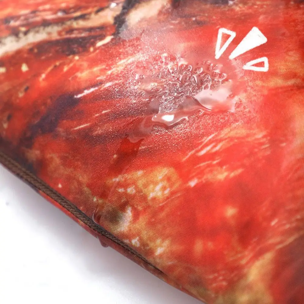 

Pig's Trotters Meat Pencil Case Drumstick Carp Simulation Food Fish Shape Pen Bag with Zipper Chicken Legs Stationery Bag