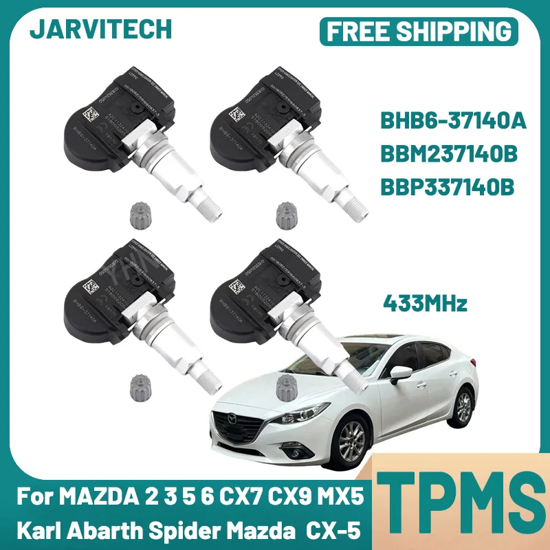 

BHB637140A For Mazda 2 3 5 6 CX-3 CX-5 CX-7 CX-9 Spider TPMS Tire Pressure Monitor System Sensor 433MHZ BBP337140B GS1D37140