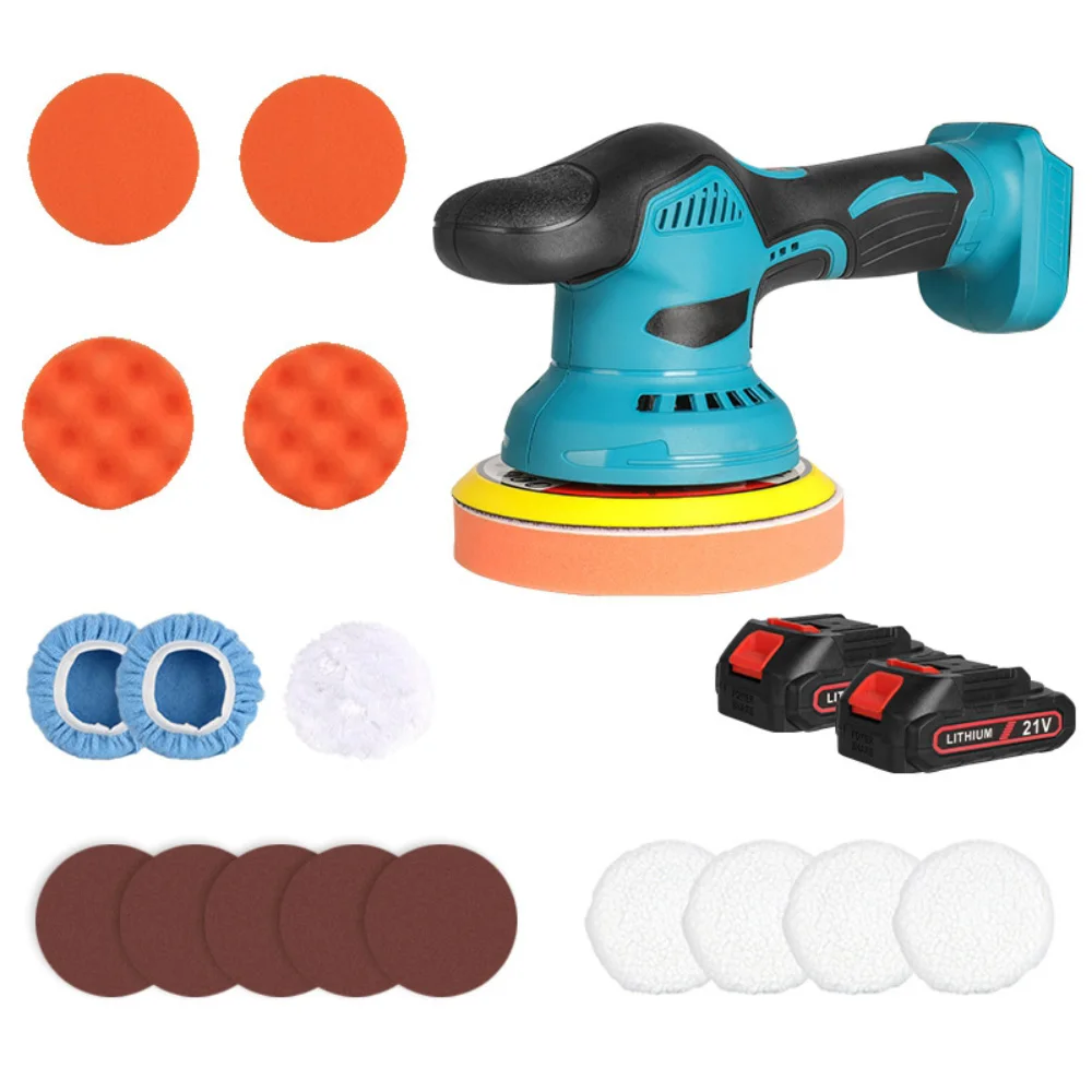GECOFEER Elektrische 6 Versnellingen Auto Polijstmachine Polish Auto Polijsten Afdichting Glazuur Machine Rotary Tool Voor Makita 18 V Batterij
