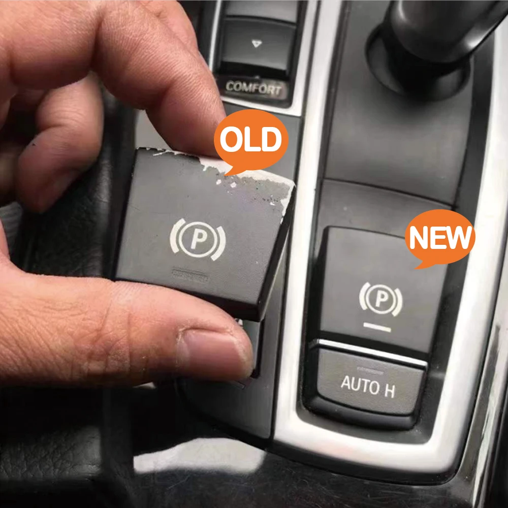 Elektronische Handbremse Feststellbremse Schalter Auto P-Taste Abdeckung Für BMW 5 6 7X3X4X5X6F Serie F01 F02 F10 F12 F15 F16 F25 F26 – Detail 9